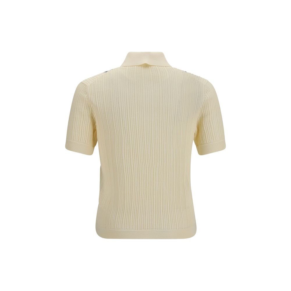 Versace Beige Cotton Polo Shirt - HBPS Beauty & Fashion