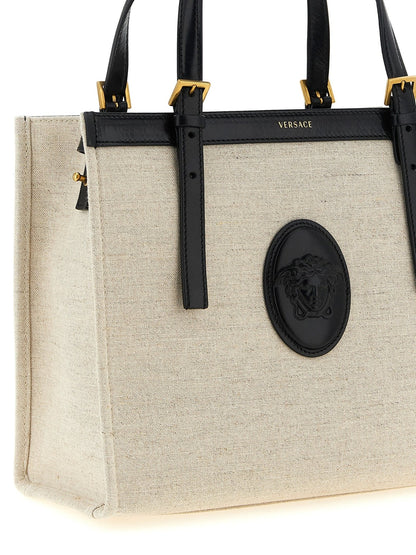 Versace Beige Leather Tote Bag - HBPS Beauty & Fashion