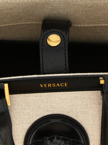 Versace Beige Linen Tote Bag - HBPS Beauty & Fashion
