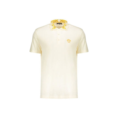 Versace Bicolor Cotton Polo Shirt - HBPS Beauty & Fashion