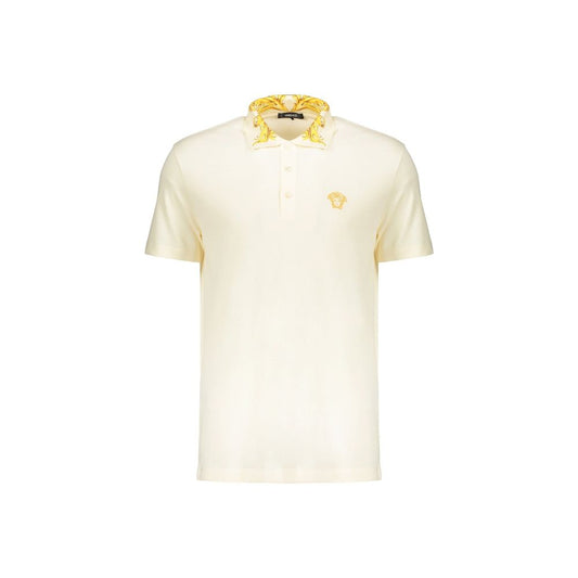 Versace Bicolor Cotton Polo Shirt - HBPS Beauty & Fashion