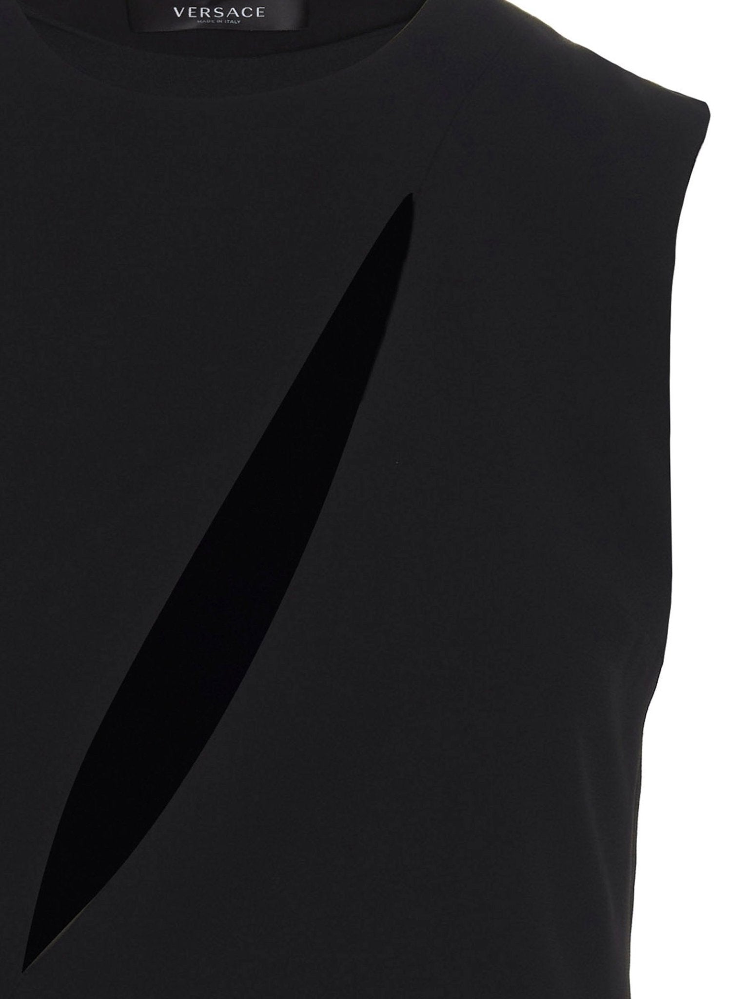 Versace Black Acetate Midi Dress - HBPS Beauty & Fashion
