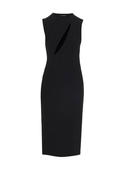 Versace Black Acetate Midi Dress - HBPS Beauty & Fashion