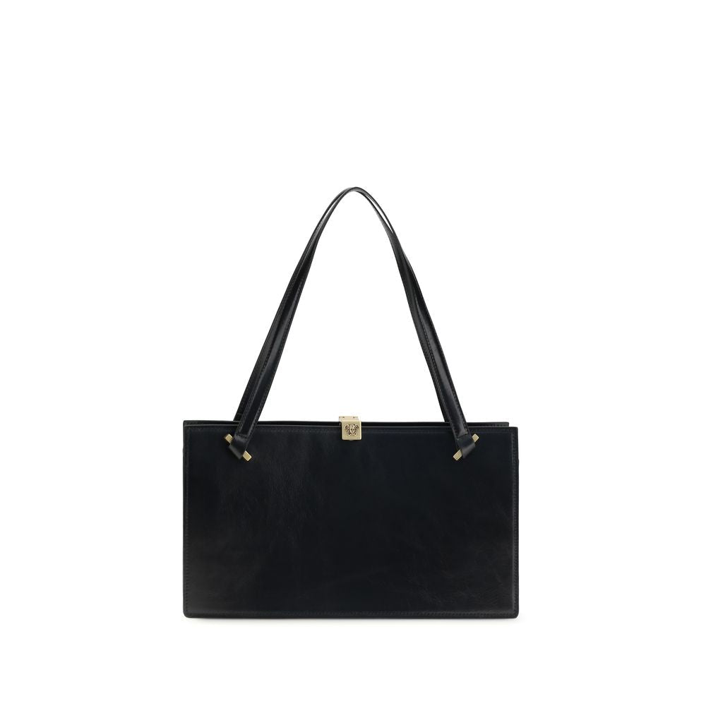 Versace Black Calf Leather Bos Taurus Shoulder Bag - HBPS Beauty & Fashion