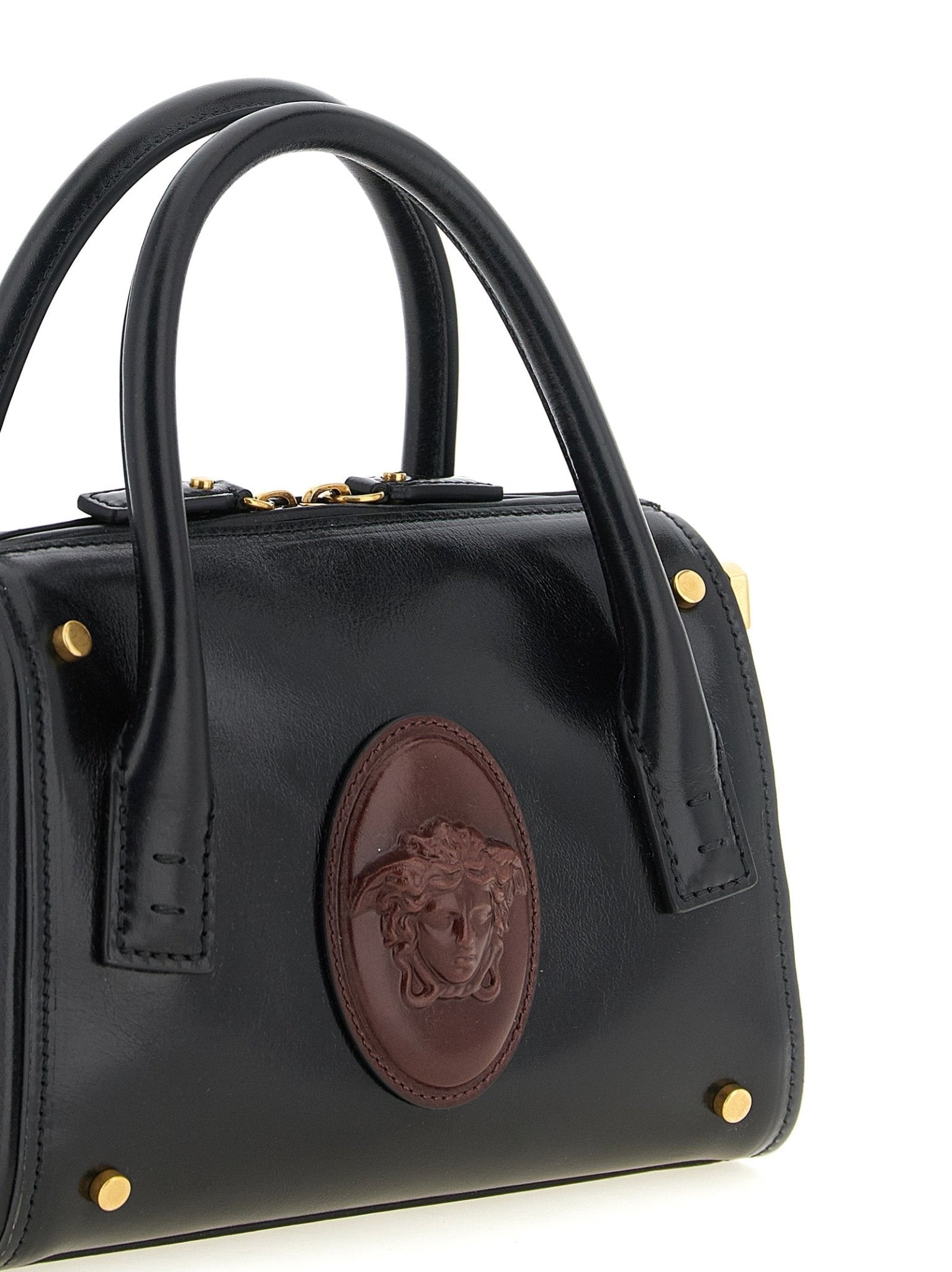 Versace Black Calfskin Handbag - HBPS Beauty & Fashion