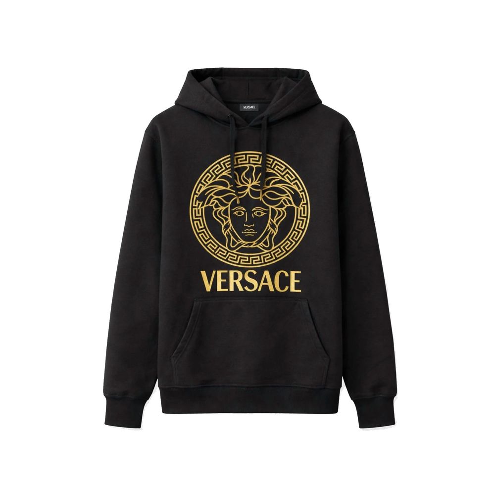 Versace Black Cotton Hoodie - HBPS Beauty & Fashion