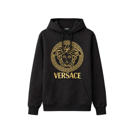 Versace Black Cotton Hoodie - HBPS Beauty & Fashion