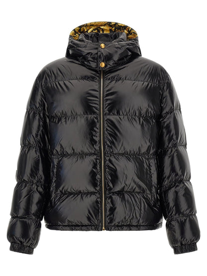 Versace Black Nylon Full-Length Jacket - HBPS Beauty & Fashion