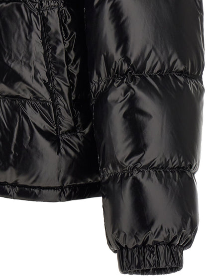 Versace Black Nylon Full-Length Jacket - HBPS Beauty & Fashion