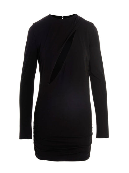 Versace Black Viscose Short Dress - HBPS Beauty & Fashion