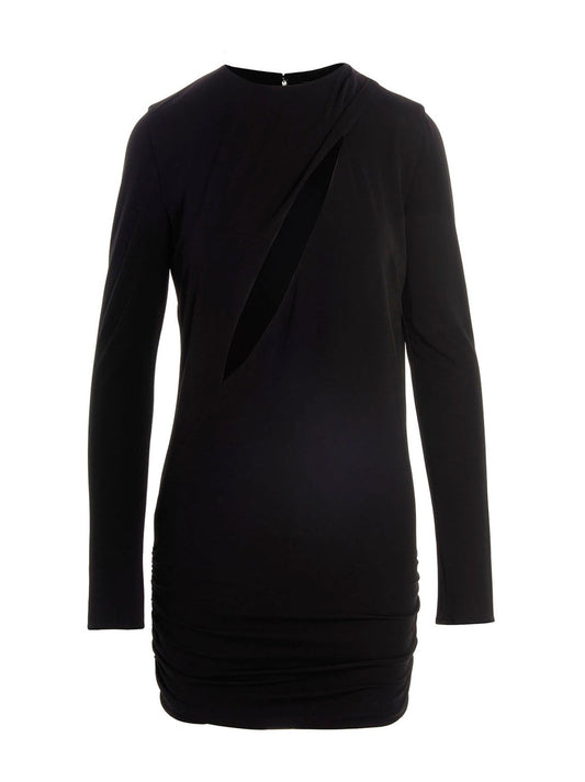 Versace Black Viscose Short Dress - HBPS Beauty & Fashion