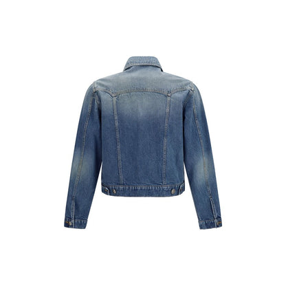 Versace Blue Cotton Denim Jacket - HBPS Beauty & Fashion