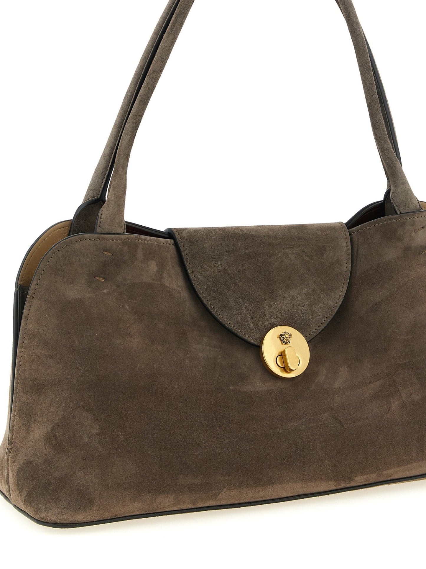 Versace Brown Calfskin Shoulder Bag - HBPS Beauty & Fashion