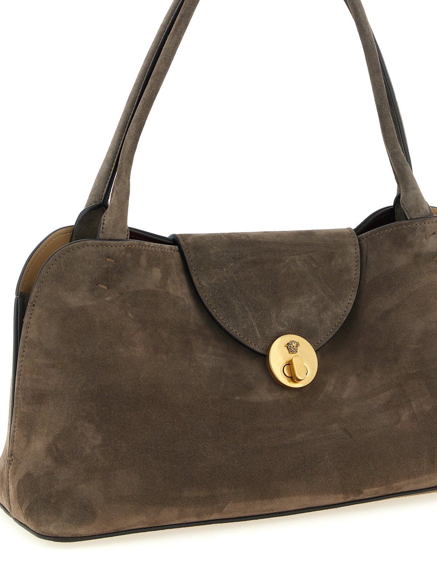 Versace Brown Calfskin Shoulder Bag - HBPS Beauty & Fashion