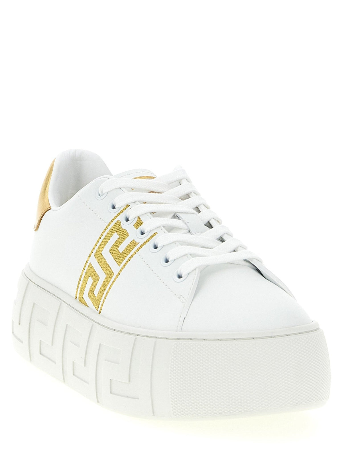 Versace Gold Nylon Platform Sneakers - HBPS Beauty & Fashion