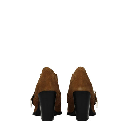 Versace Jeans Brown Leather Ankle Boots - HBPS Beauty & Fashion