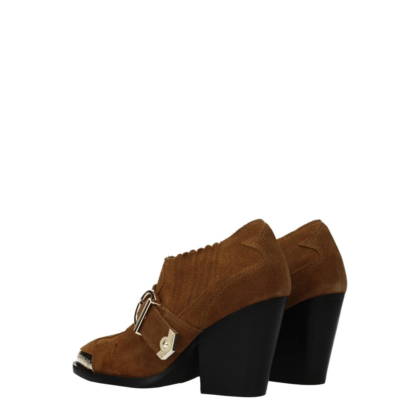 Versace Jeans Brown Leather Ankle Boots - HBPS Beauty & Fashion