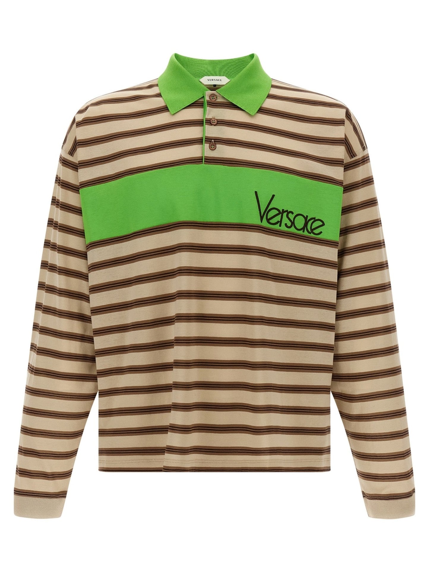 Versace Multicolor Cotton Polo Shirt - HBPS Beauty & Fashion
