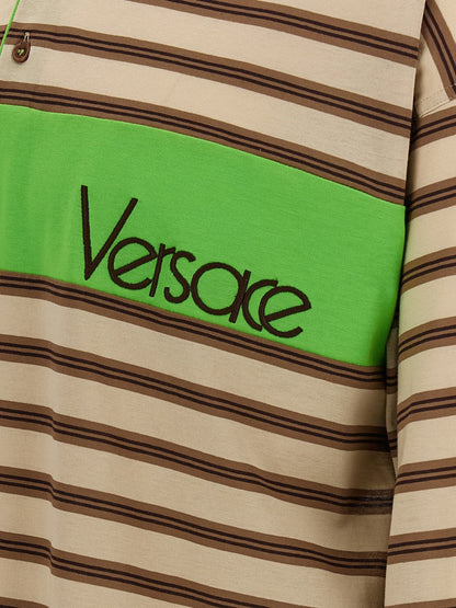 Versace Multicolor Cotton Polo Shirt - HBPS Beauty & Fashion