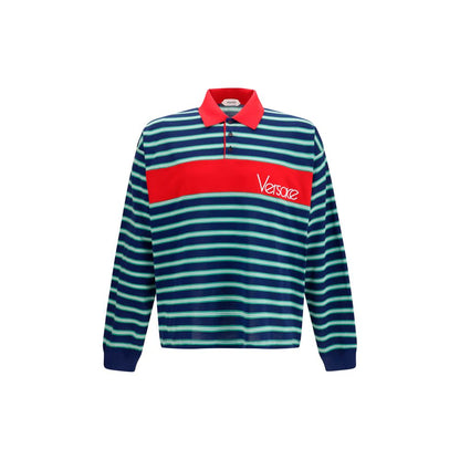 Versace Multicolor Cotton Polo Shirt - HBPS Beauty & Fashion