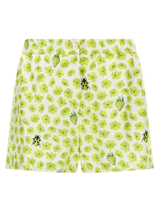 Versace Multicolor Silk Bermuda Shorts - HBPS Beauty & Fashion