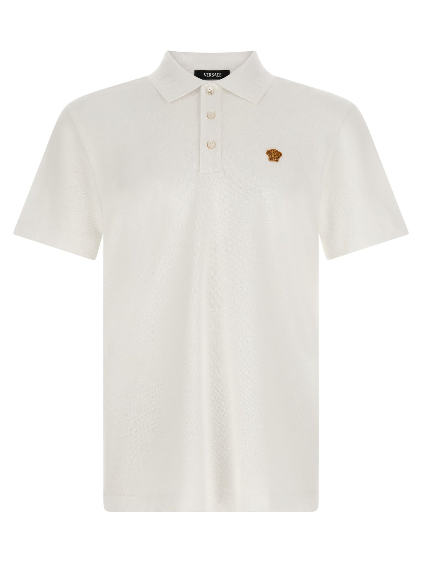 Versace White Cotton Polo Shirt - HBPS Beauty & Fashion