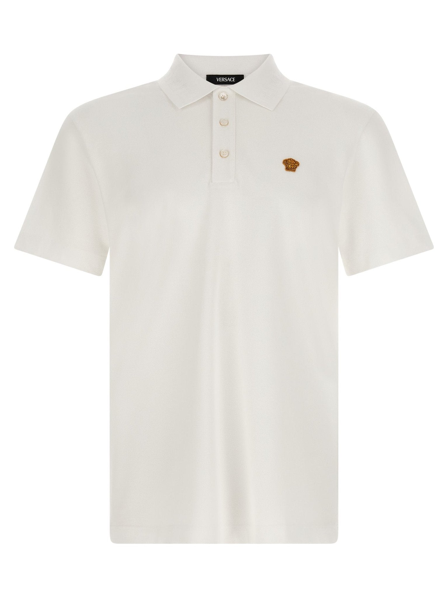 Versace White Cotton Polo Shirt - HBPS Beauty & Fashion