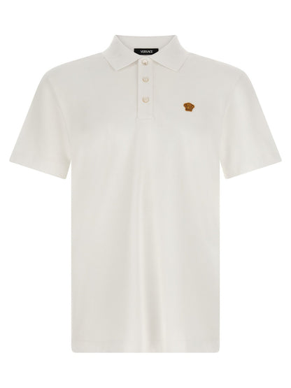 Versace White Cotton Polo Shirt - HBPS Beauty & Fashion