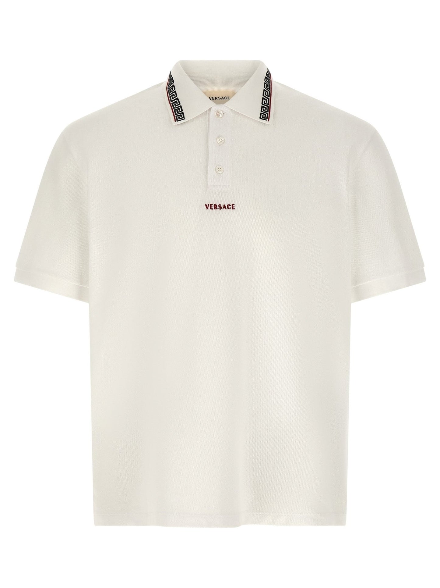 Versace White Cotton Polo Shirt - HBPS Beauty & Fashion