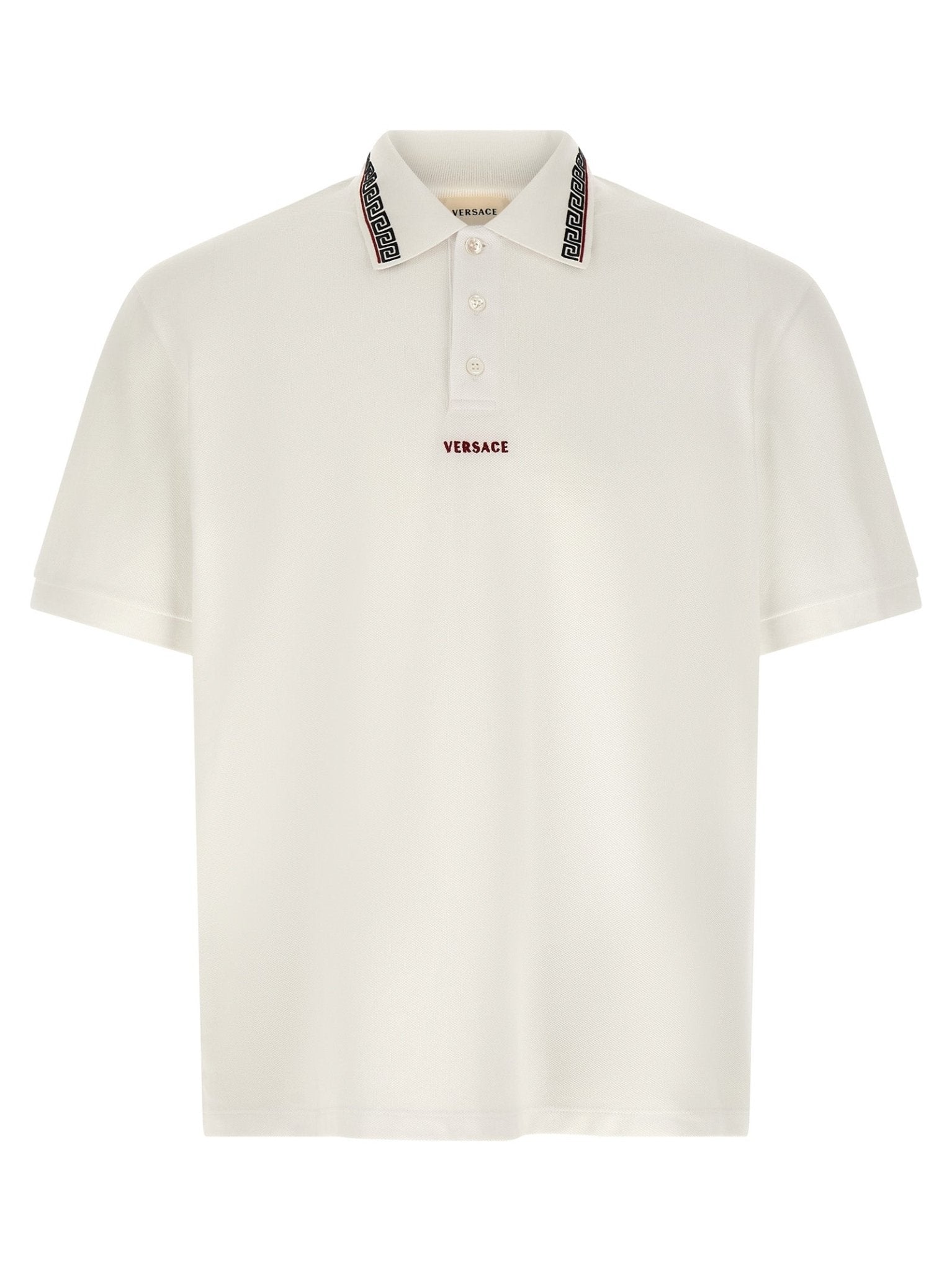 Versace White Cotton Polo Shirt - HBPS Beauty & Fashion