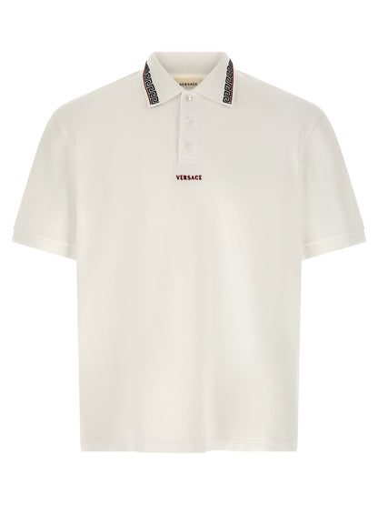 Versace White Cotton Polo Shirt - HBPS Beauty & Fashion