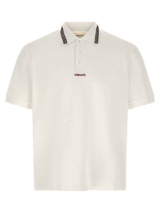 Versace White Cotton Polo Shirt - HBPS Beauty & Fashion