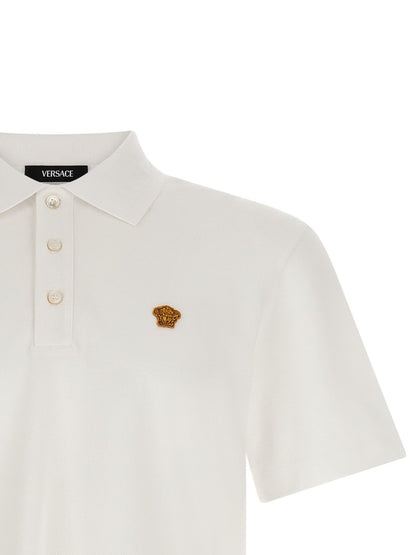Versace White Cotton Polo Shirt - HBPS Beauty & Fashion