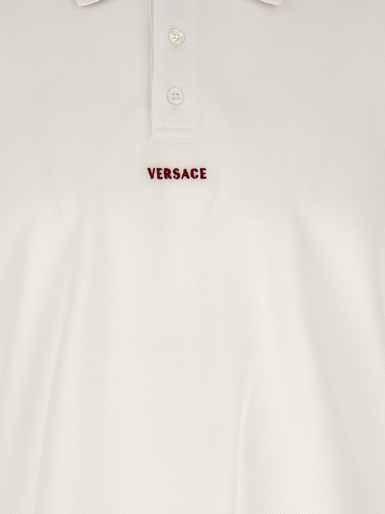 Versace White Cotton Polo Shirt - HBPS Beauty & Fashion