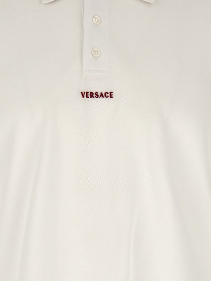 Versace White Cotton Polo Shirt - HBPS Beauty & Fashion
