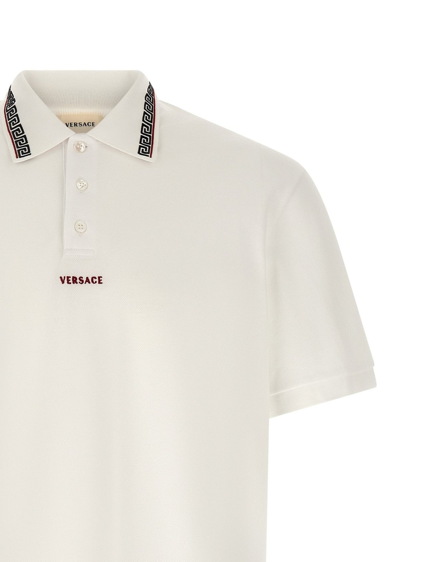 Versace White Cotton Polo Shirt - HBPS Beauty & Fashion