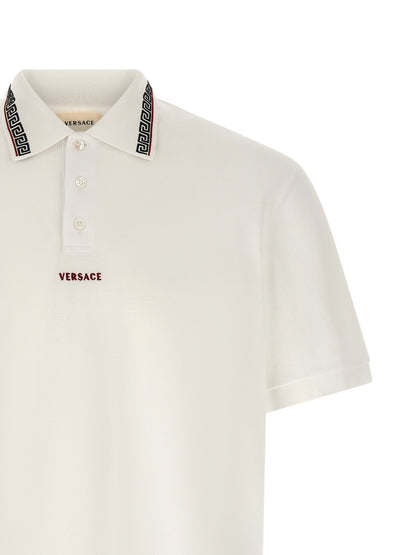 Versace White Cotton Polo Shirt - HBPS Beauty & Fashion