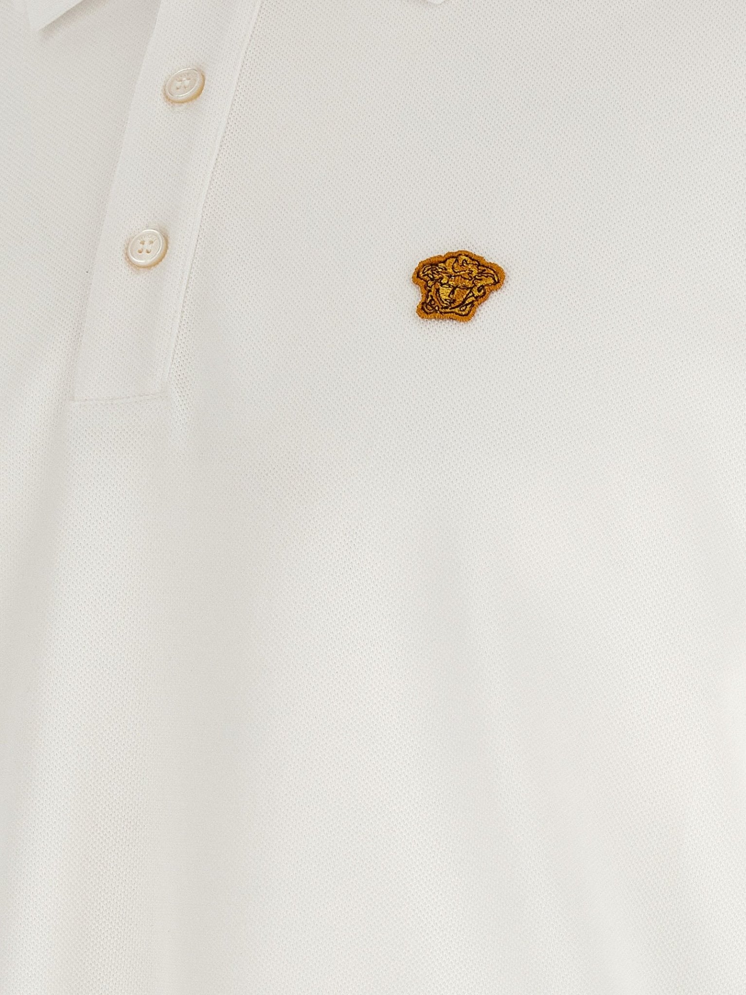 Versace White Cotton Polo Shirt - HBPS Beauty & Fashion
