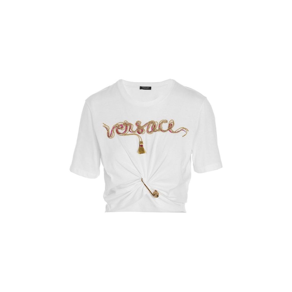 Versace White Cotton T-Shirt - HBPS Beauty & Fashion