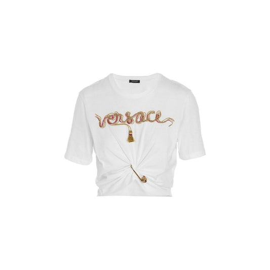 Versace White Cotton T-Shirt - HBPS Beauty & Fashion