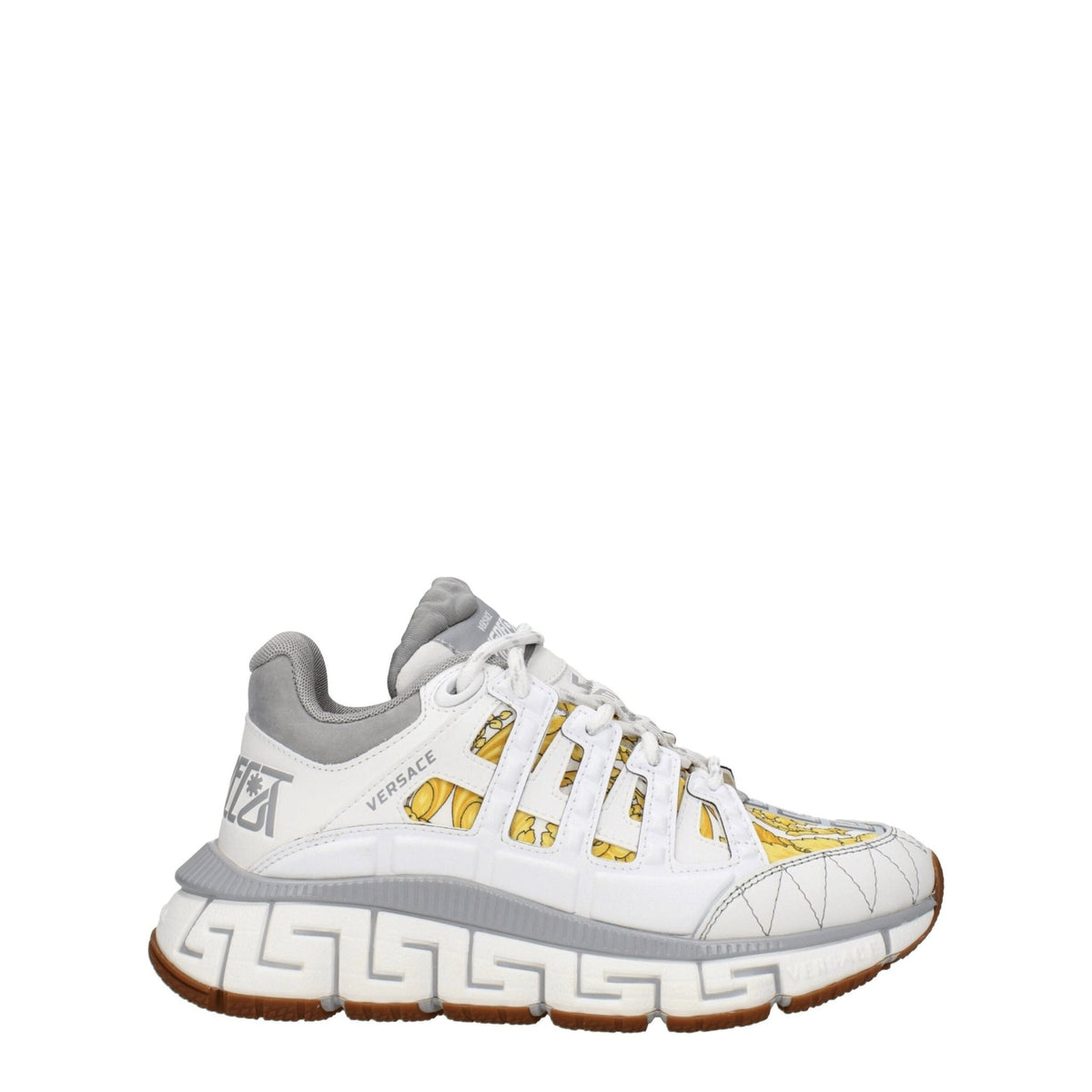 Versace White Fabric Athletic Sneakers - HBPS Beauty & Fashion