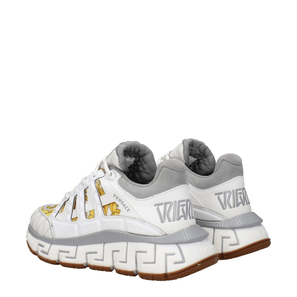 Versace White Fabric Athletic Sneakers - HBPS Beauty & Fashion