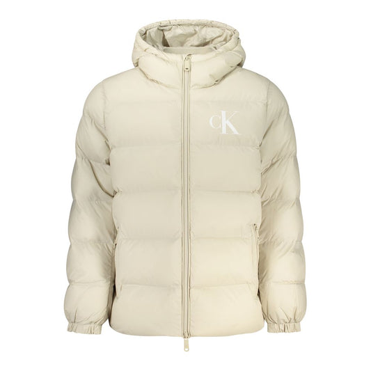 Veste Calvin Klein homme à capuche en polyamide beige – CA-48448 - HBPS Beauty & Fashion