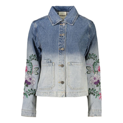 Veste en jean Desigual femme Dakota en coton bleu – DE-47058 - HBPS Beauty & Fashion