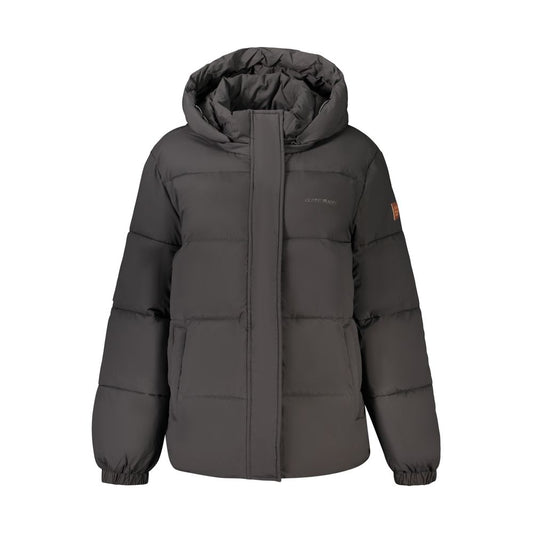 Veste Guess Jeans femme à capuche amovible en polyester noir – GU-48486 - HBPS Beauty & Fashion