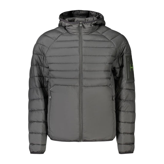 Veste Hugo Boss homme à capuche en polyester noir – BO-48131 - HBPS Beauty & Fashion