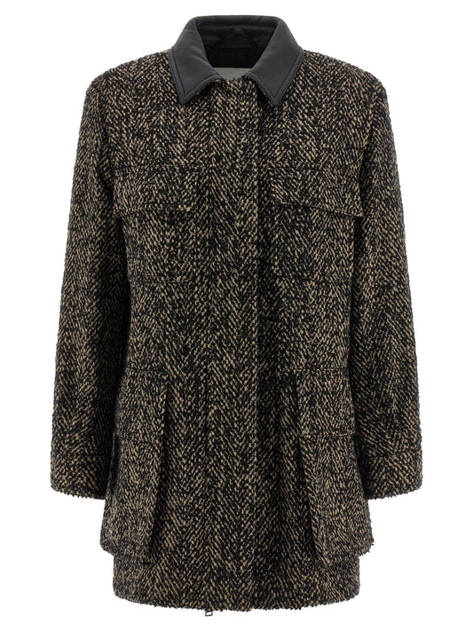 Veste Max Mara femme Angio en laine vierge multicolore – MA-324411 - HBPS Beauty & Fashion