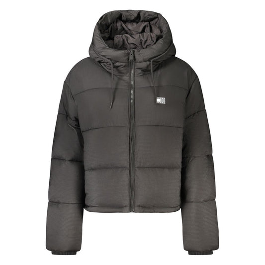 Veste Tommy Hilfiger femme à capuche en polyester noir – TO-48461 - HBPS Beauty & Fashion