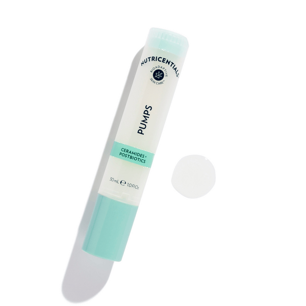 Texture du sérum Ceramides + Postbiotics Pump